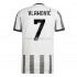 Camisola Juventus Vlahovic 7 Equipamento Primeiro 2022-2023 Manga Corta